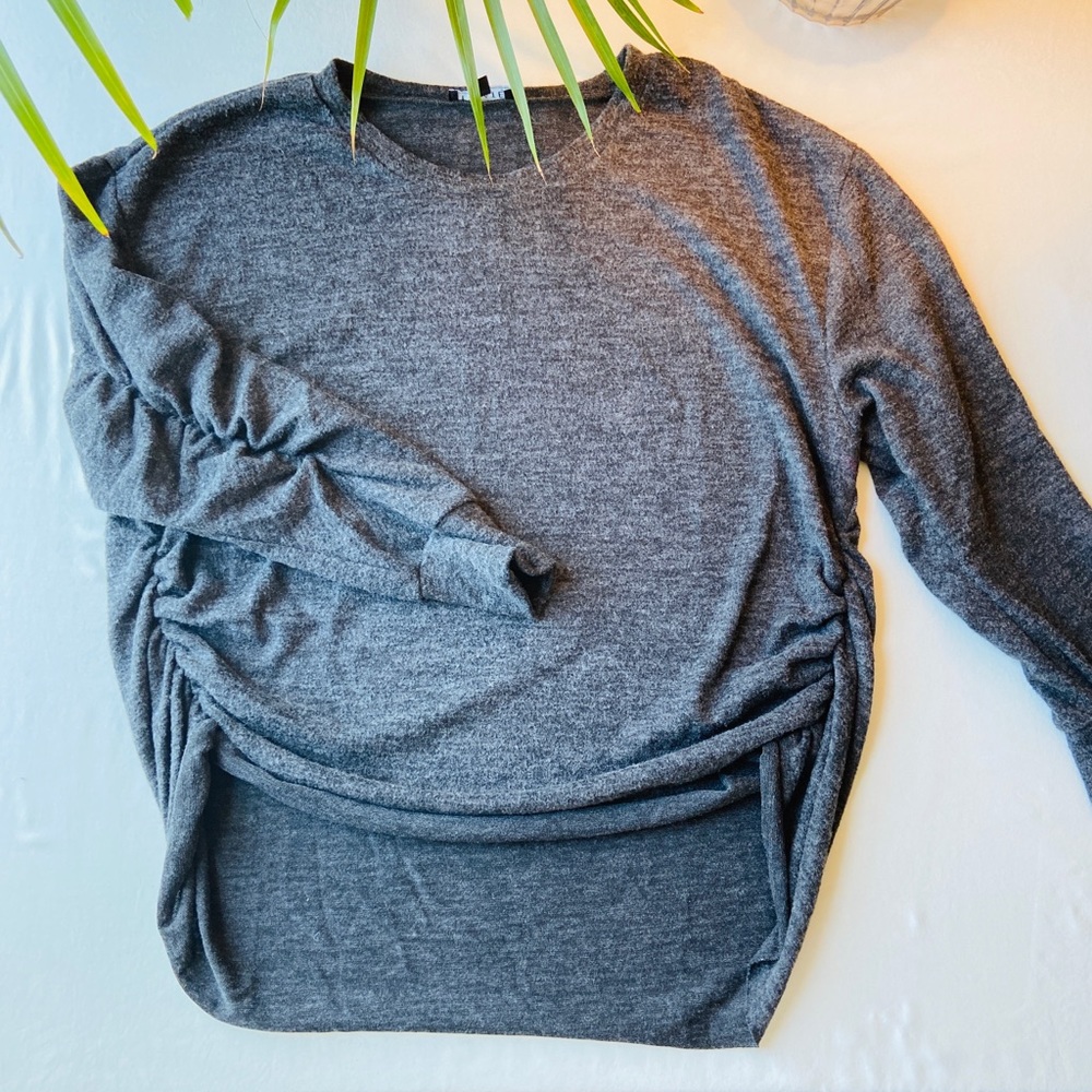 Soft ruched pullover
